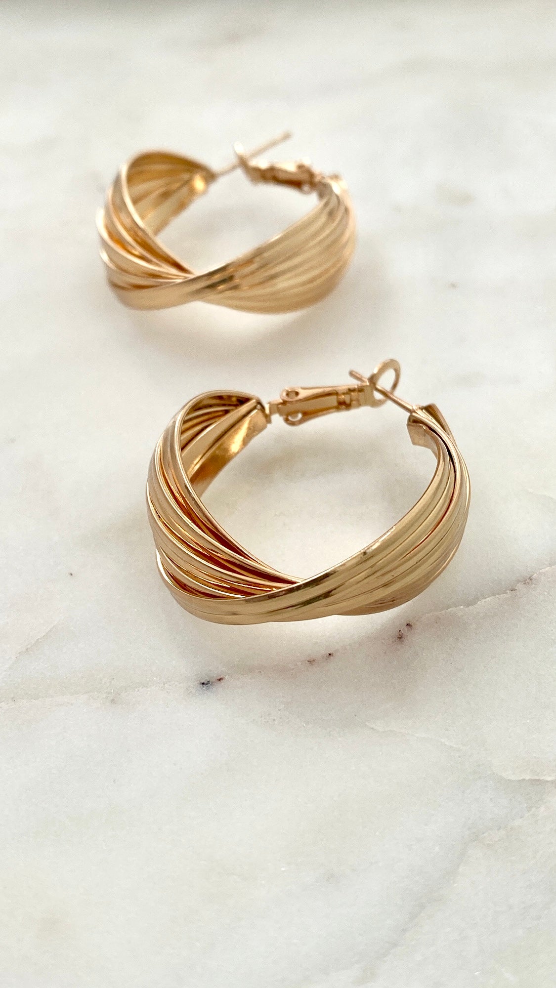 Long Island Gold Hoop Earring