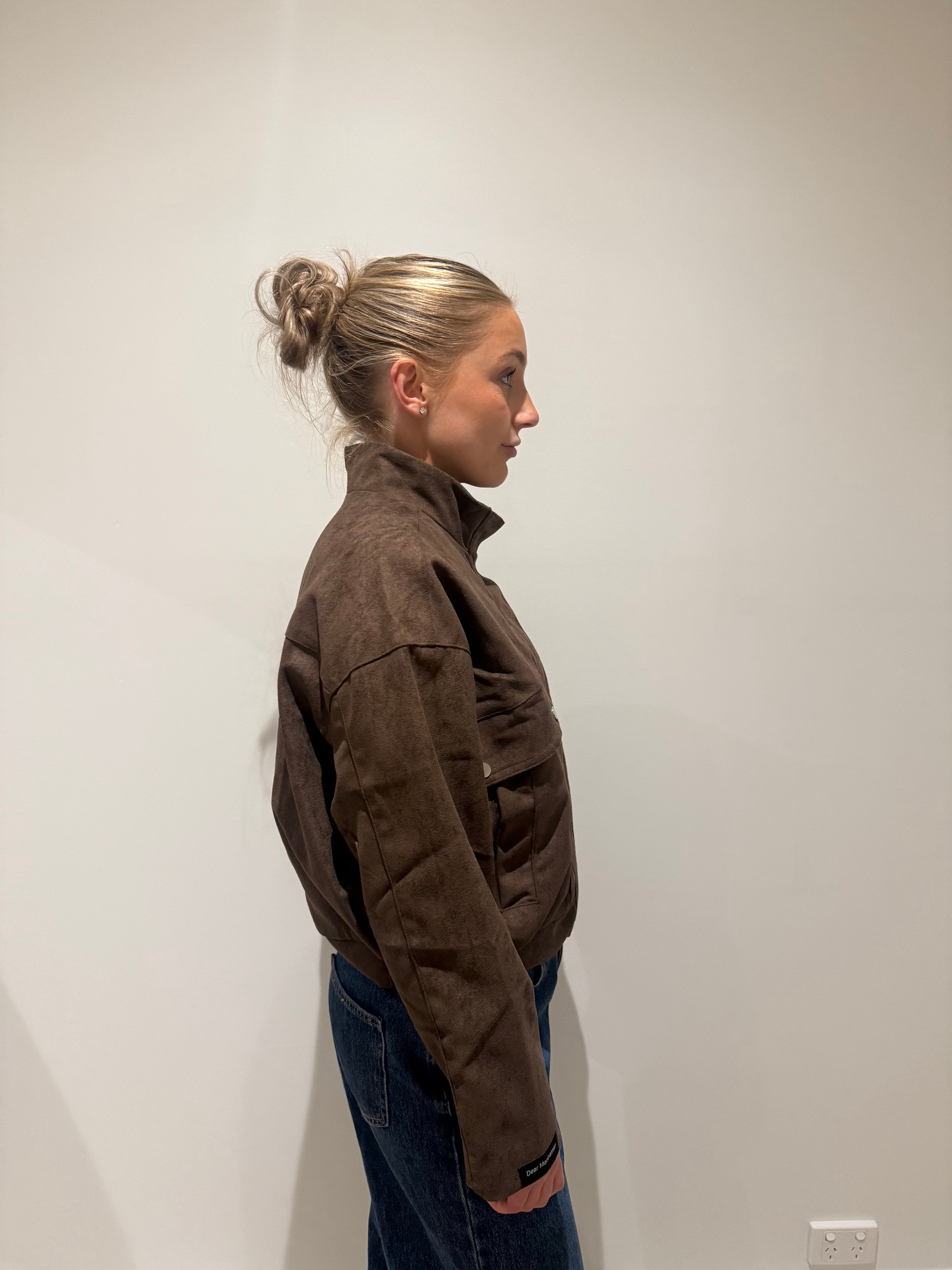 Ruby Bomber Jacket- Chocolate