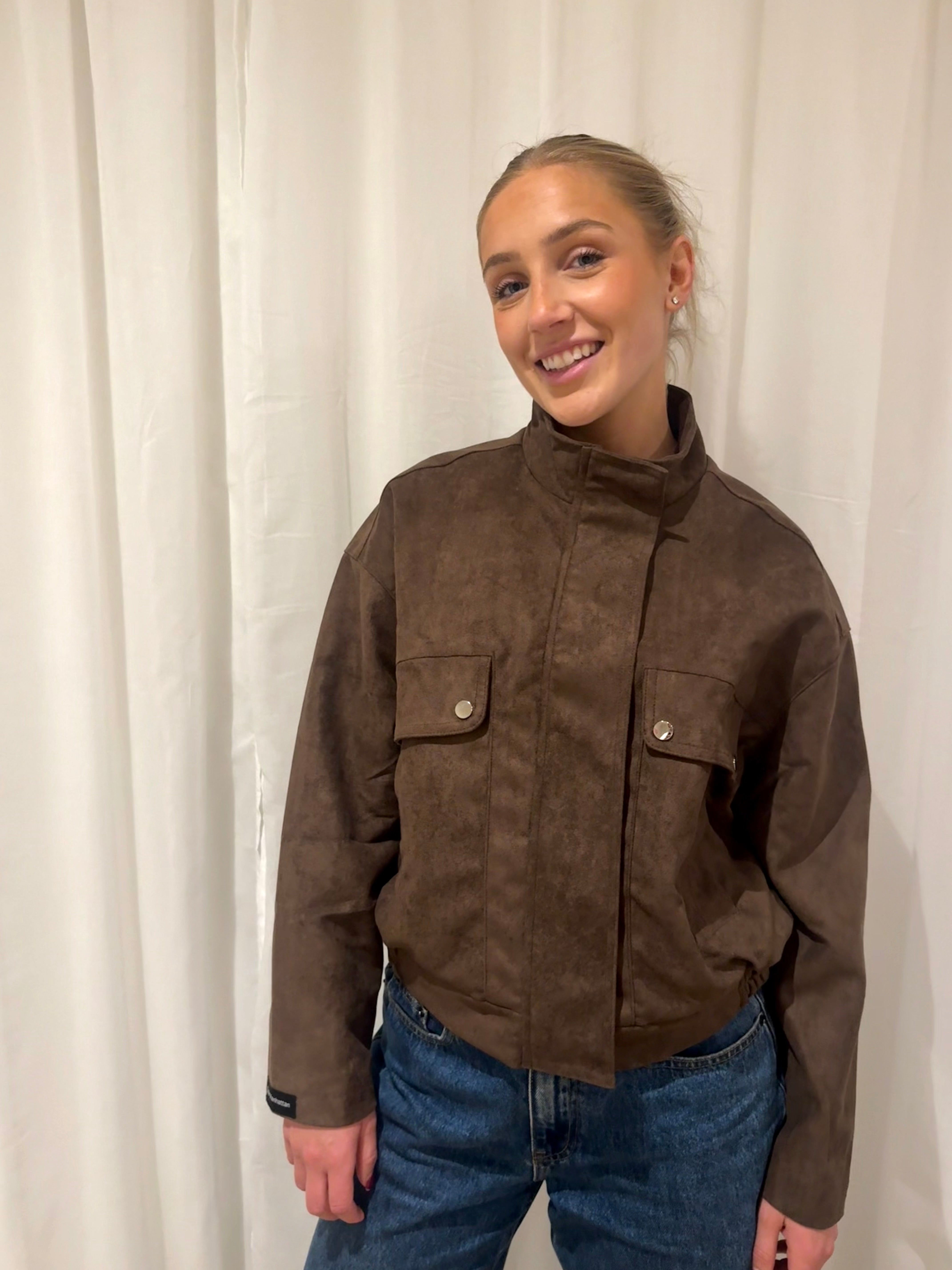 Ruby Bomber Jacket- Chocolate