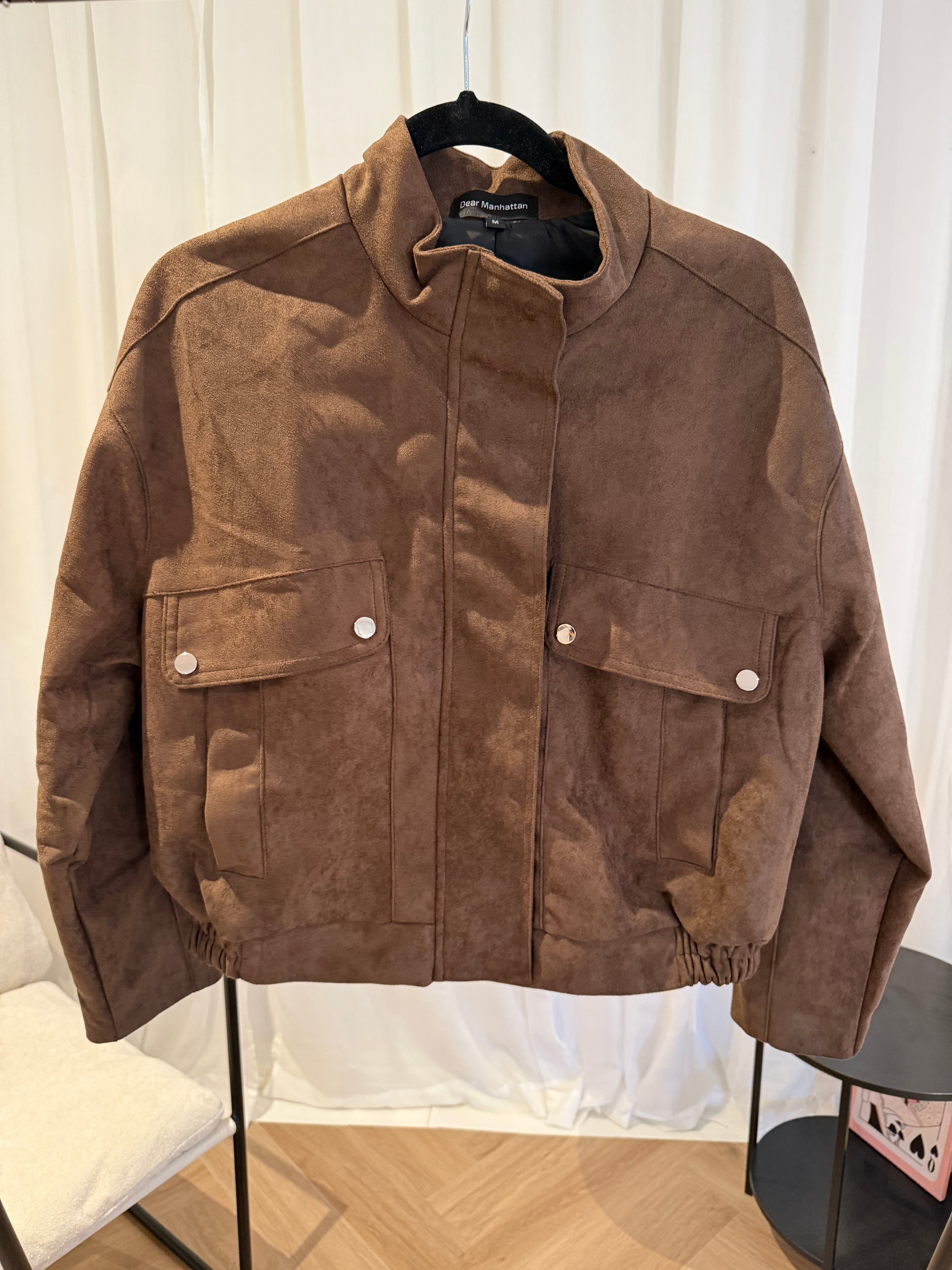 Ruby Bomber Jacket- Chocolate
