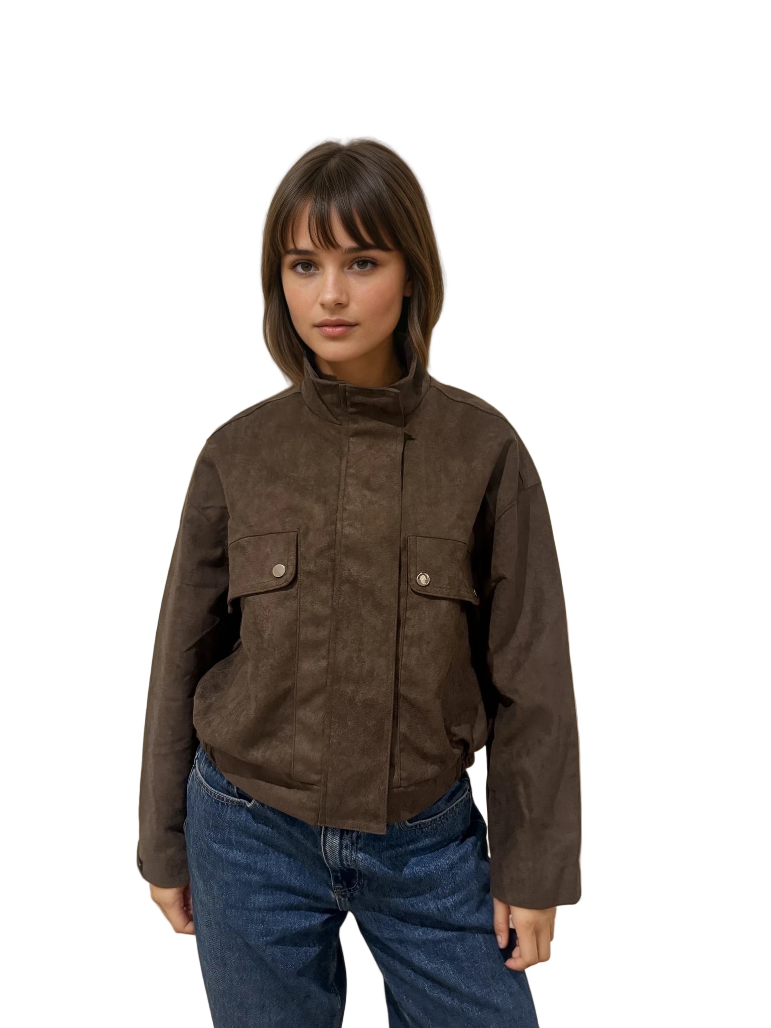 Ruby Bomber Jacket- Chocolate