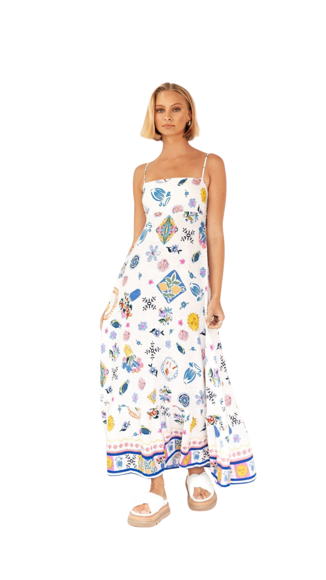 Harbour View Sleeveless Maxi Dress