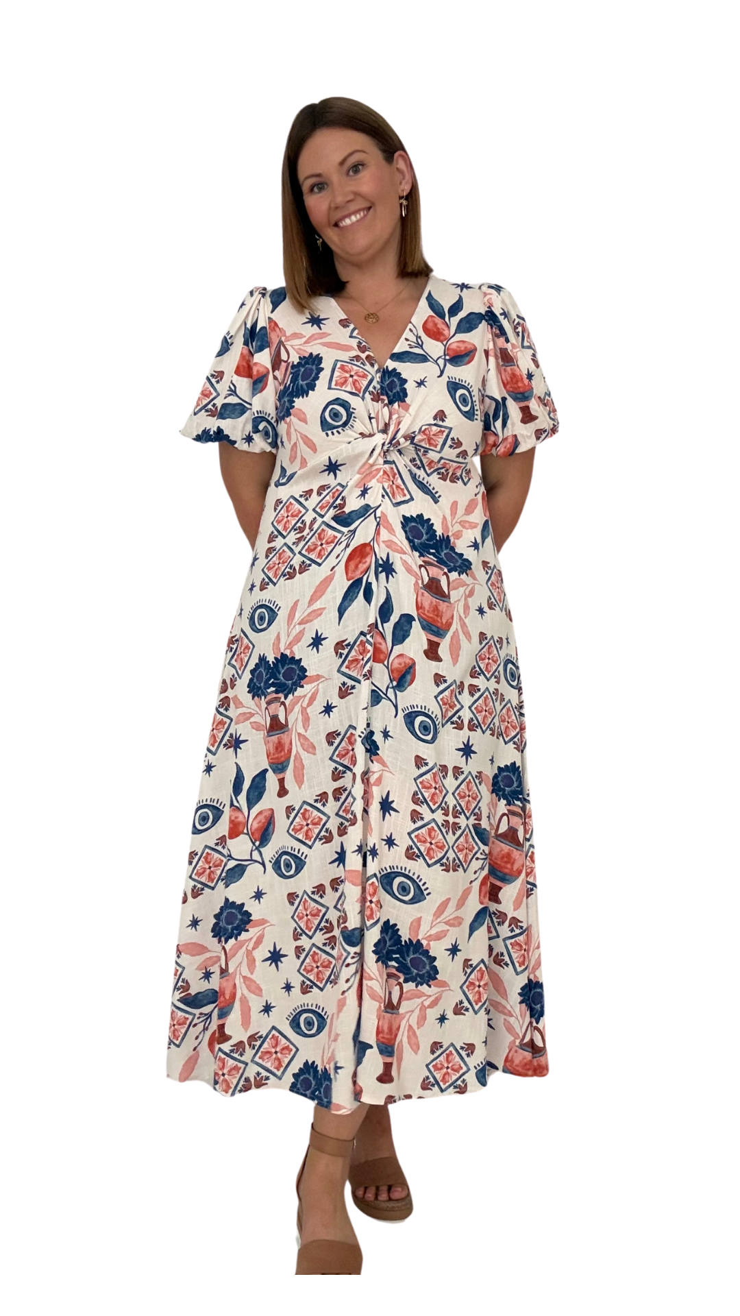 Washington Puff Sleeve Maxi Dress