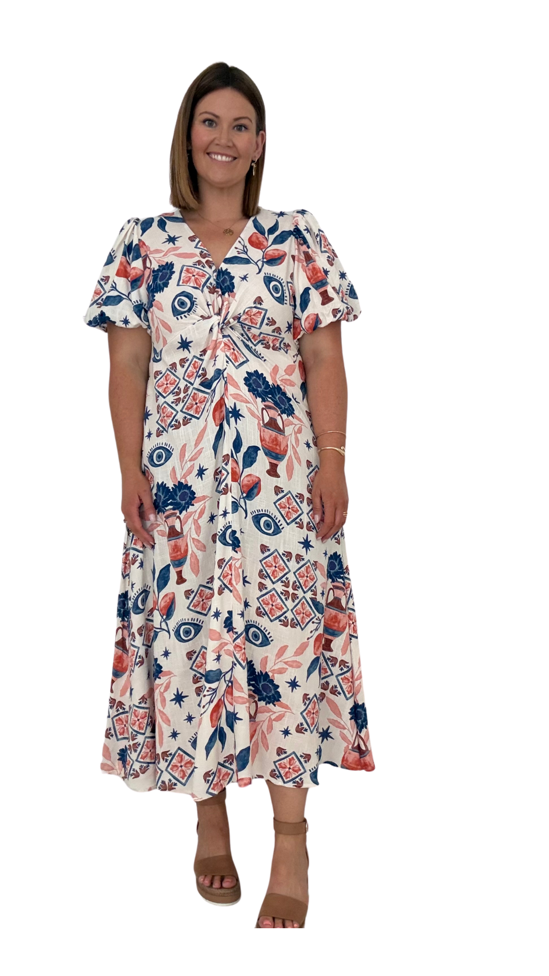 Washington Puff Sleeve Maxi Dress