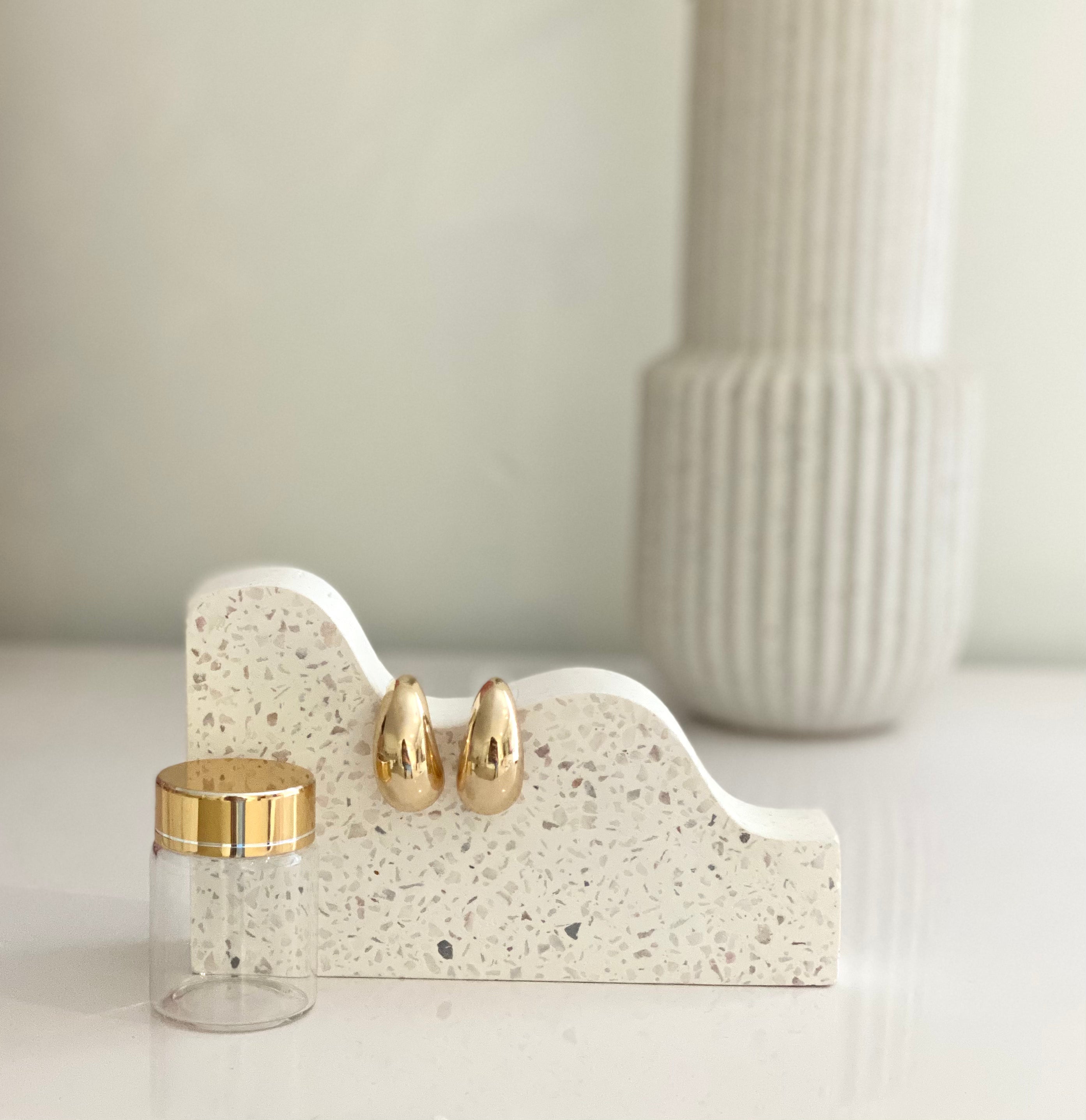 The Highline Gold Tear Drop Earrings