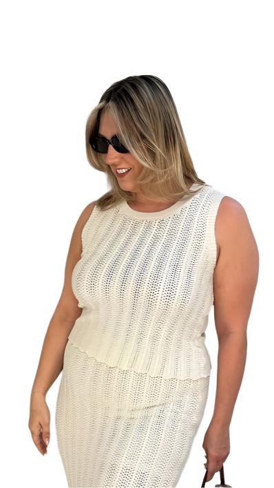 Staten Island Short Sleeve Crochet Top