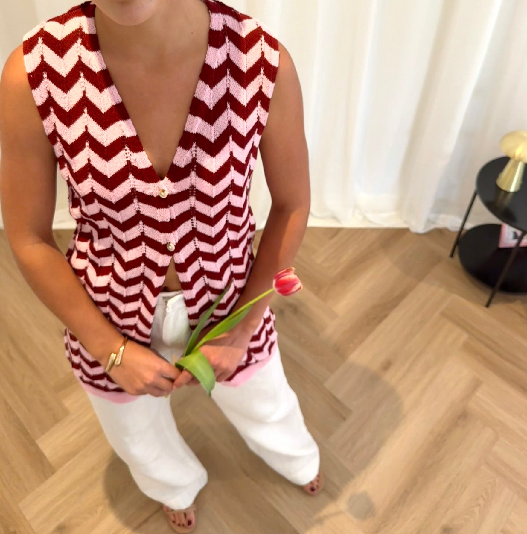 Queens Chevron Crochet Vest