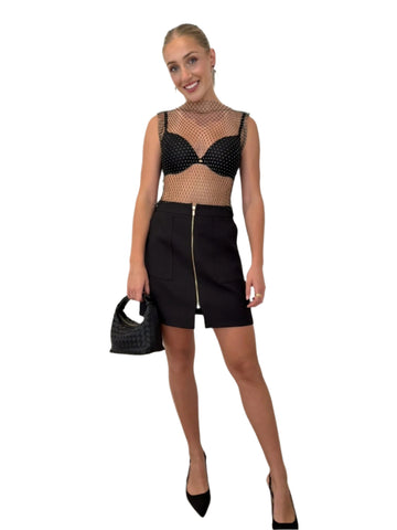 Chrysler Rhinestone Top - Black